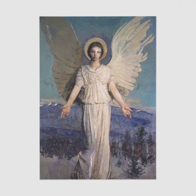 Papier Mousseline Monadnock Angel by Abbott Handerson Thayer (Recto)