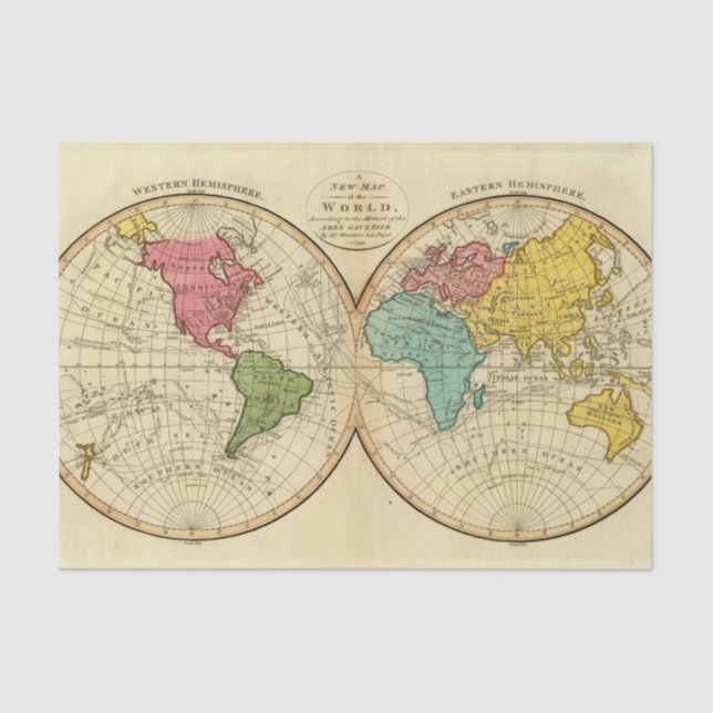 Papier Mousseline Monde 3 (Recto)