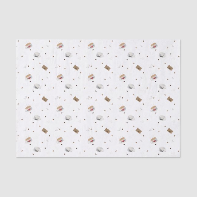 Papier Mousseline Monde caféiné (Recto)