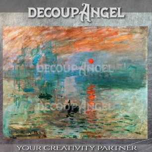 Papier Mousseline Monet - Impression, Découpage Sunrise