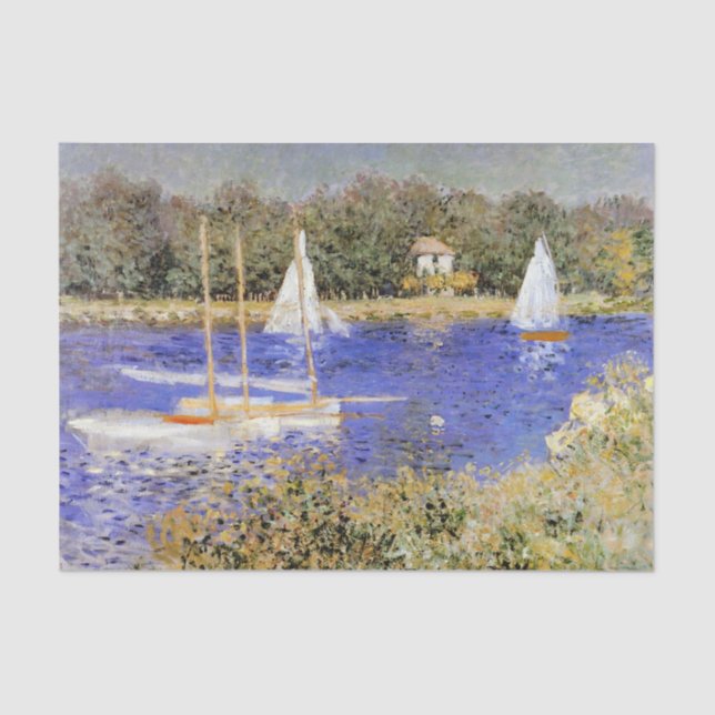 Papier Mousseline Monet - Le Bassin d'Argenteuil (Recto)