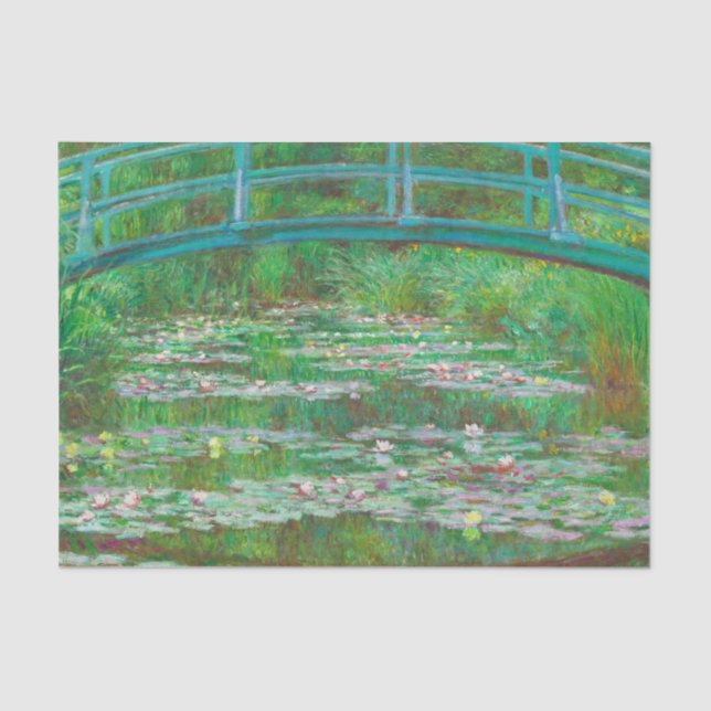 Papier Mousseline Monet Le Pont Japonais (Recto)
