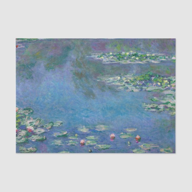 Papier Mousseline Monet Lys d'eau Peinture (Recto)