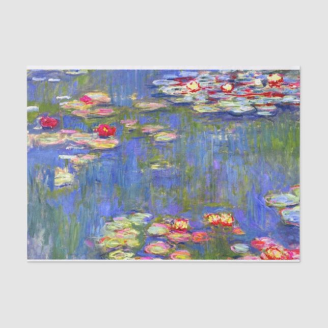 Papier Mousseline Monet Water Lilies  (Recto)