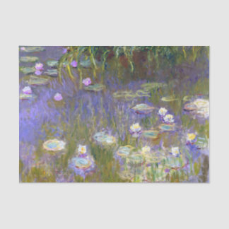 Papier Mousseline Monet Water Lilies Fine Art (1922)