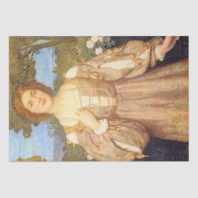 Papier Mousseline Monna Giovanna (par Edward Robert Hughes) (Recto)