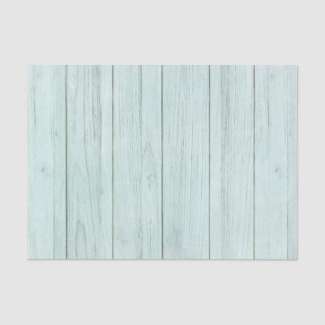 Papier Mousseline Monnaie Vert Pastel Turquoise Bois Rustique (Recto)