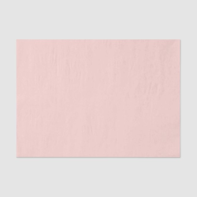 Papier Mousseline Monochrome Modern Elegant Blush Pink (Recto)
