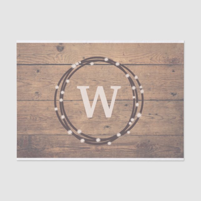 Papier Mousseline Monogram design (Recto)