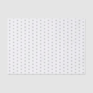 Papier Mousseline Monogramme et vos couleurs