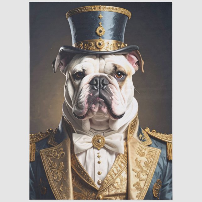 Papier Mousseline Monsieur Chien (Recto)