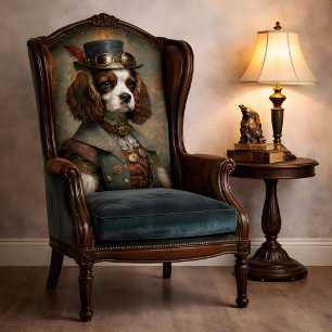 Papier Mousseline Monsieur Steampunk Chien Fantaisiste Vintage