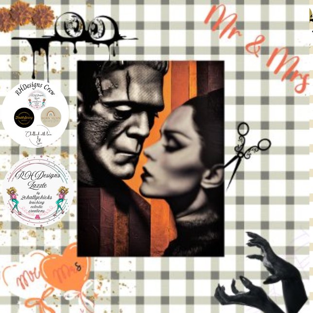 Papier Mousseline Monstre de découpage et monstres gothiques de mari (Créateur téléchargé)