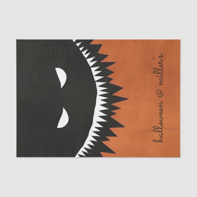 Papier Mousseline Monstre d'Halloween (Recto)
