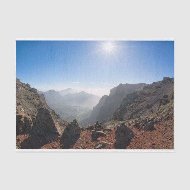 Papier Mousseline Montagnes de La Palma (Recto)