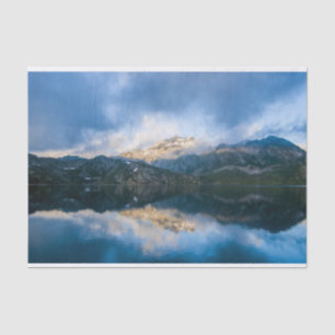 Papier Mousseline Montagnes et lac Pittoresque Nature Photo
