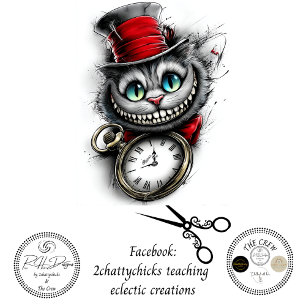 Papier Mousseline Montre de poche de chat de gardien du temps en déc