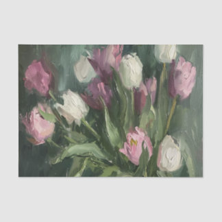 Papier Mousseline Moody Floral Tulips