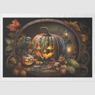 Papier Mousseline Moody Halloween Citrouille Tissue Paper