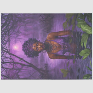 Papier Mousseline Moonlit Bayou Voodoo Witch – Gothic Decoupage