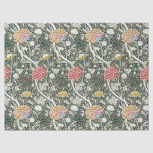 Papier Mousseline Morris Cray Vintage Blossom Design Floral Vert