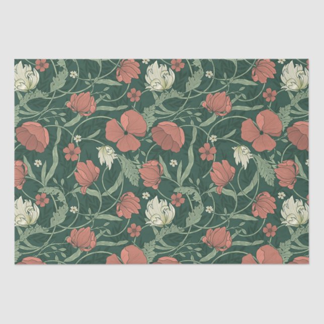 Papier Mousseline Morris Garden Motif Floral (Recto)