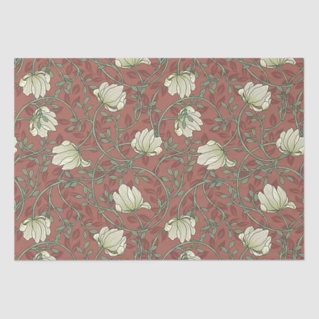 Papier Mousseline Morris Garden Motif Floral (Recto)