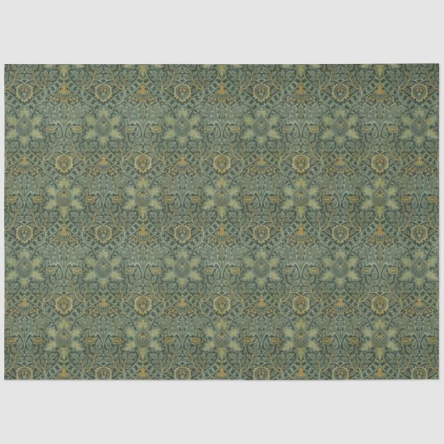Papier Mousseline Morris Persian Elégance : Tapis Ispahan (Recto)