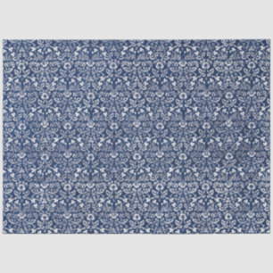 Papier Mousseline Morris Vintage 1882 Motif Arrière - plan bleu