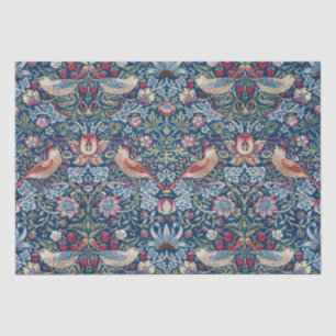 Papier Mousseline Morris - Vintage fraise Thief motif floral