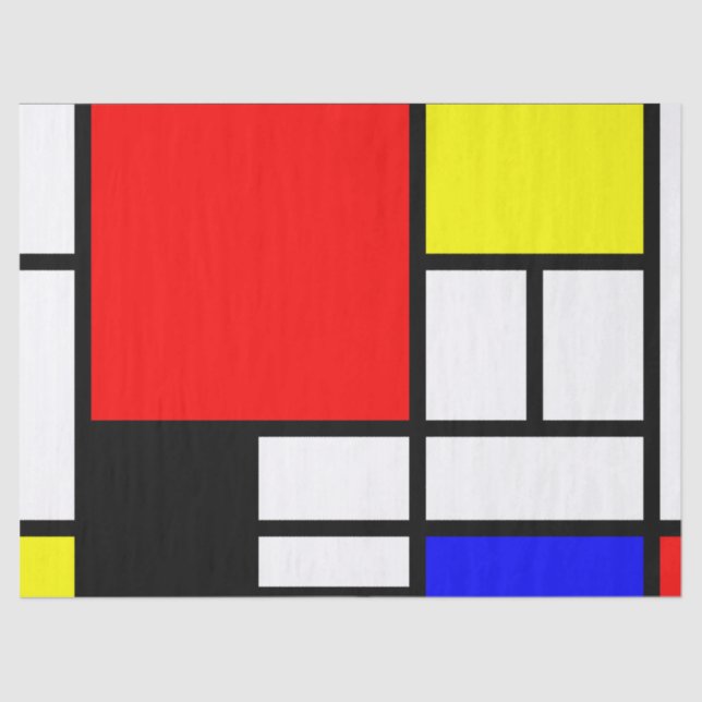 Papier Mousseline MOSAIC rectangles carré couleur I + vos idées (Recto)