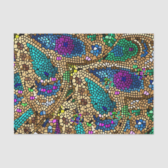 Papier Mousseline Mosaïque (Recto)