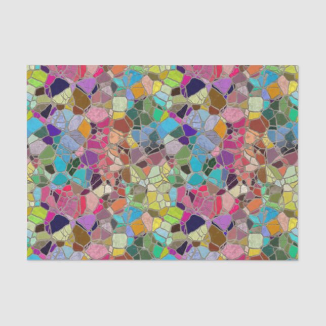 Papier Mousseline Mosaïque 15A (Recto)