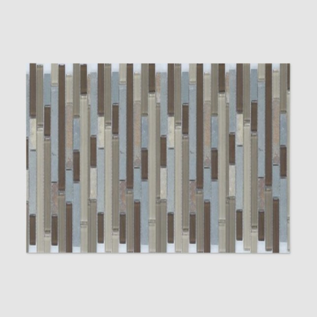 Papier Mousseline Mosaïque de papier de tissus (Recto)