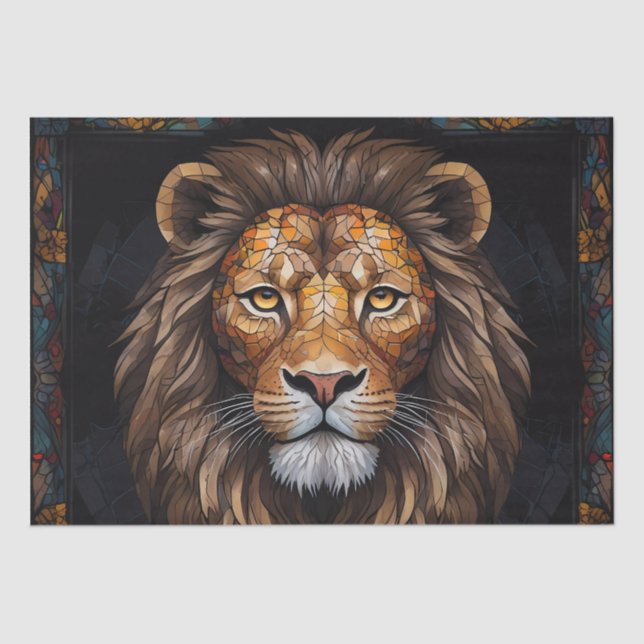 Papier Mousseline Mosaïque Zebra Vibrant (Recto)