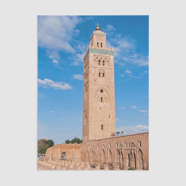 Papier Mousseline Mosquée Koutoubia - Marrakech, Maroc (Créateur téléchargé)