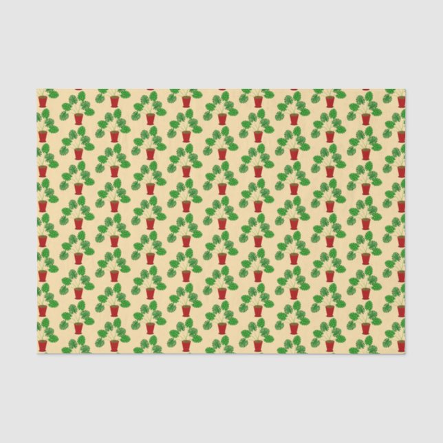 Papier Mousseline Mothers Day Monstera Plante Patterned (Recto)