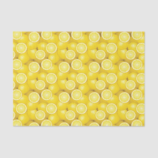 Papier Mousseline Motif 2 de citron (Recto)
