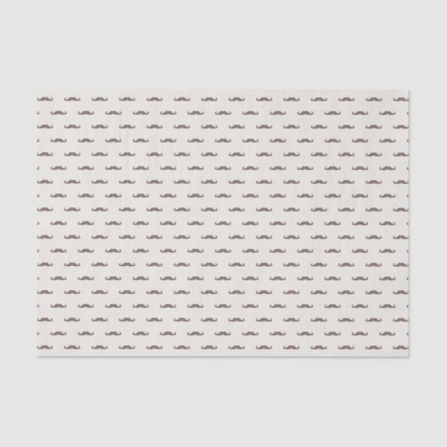 Papier Mousseline Motif 3 de hippie de moustache (Recto)