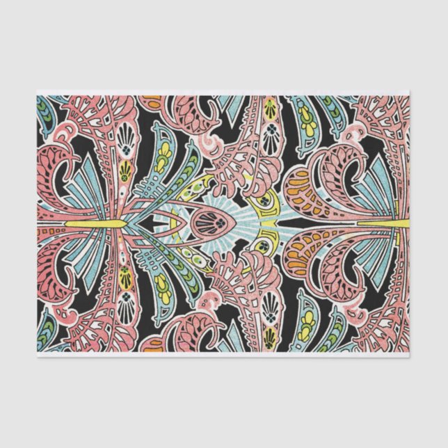 Papier Mousseline Motif #8 de Nouveau d'art (Recto)