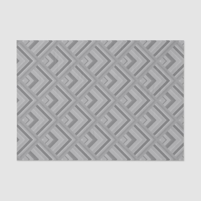 Papier Mousseline Motif à échelle grise (Recto)