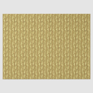 Papier Mousseline Motif à feuille d'or drapé