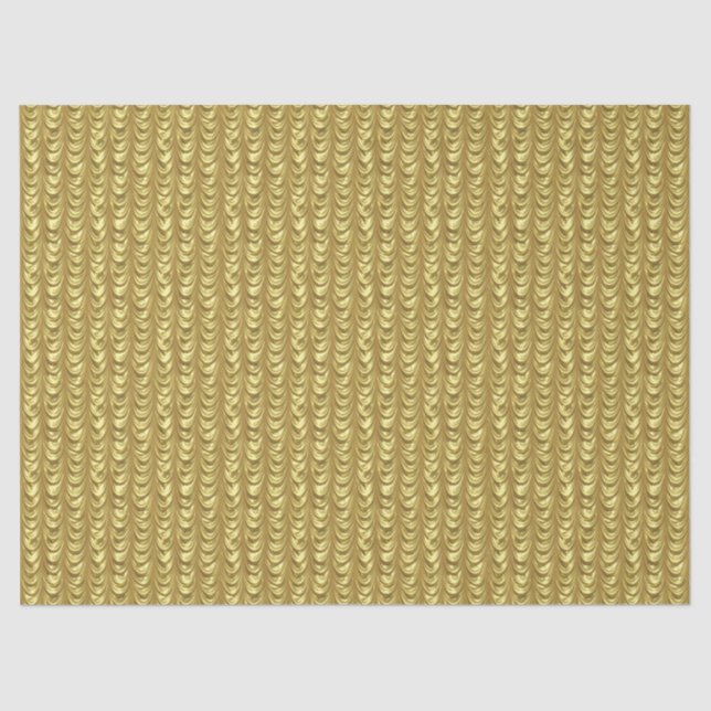 Papier Mousseline Motif à feuille d'or drapé (Recto)