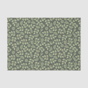 Papier Mousseline Motif à feuilles Sunroom Découpage Sage vert