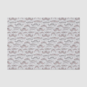 Papier Mousseline Motif à la mode de moustache