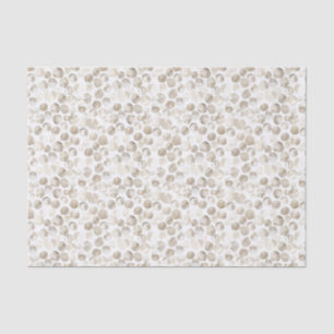 Papier Mousseline Motif à points de peinture à l'eau blanc crème bei