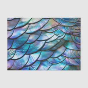 Papier Mousseline Motif Abstrait Abalone Shell
