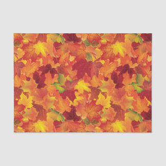 Papier Mousseline Motif abstrait de feuille d'automne