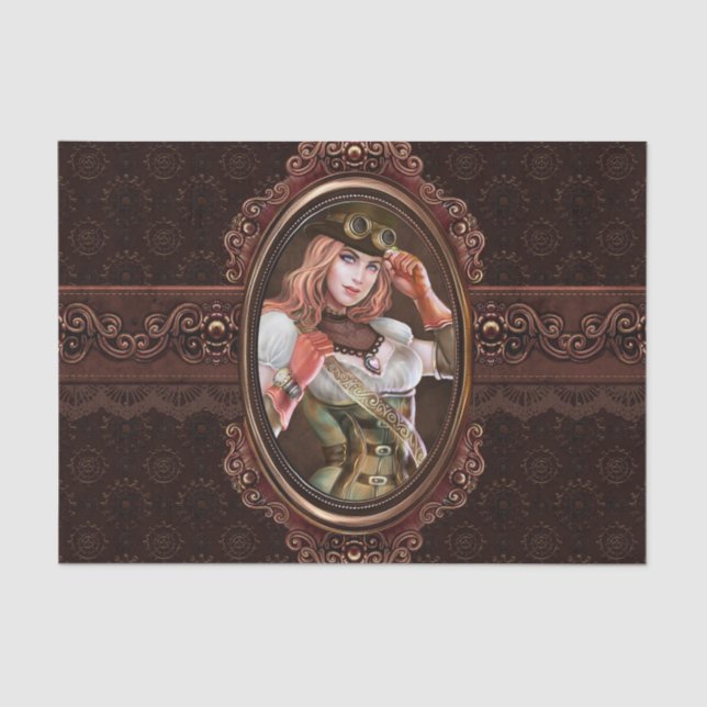 Papier Mousseline Motif abstrait moderne de vitesses punks de vapeur (Recto)