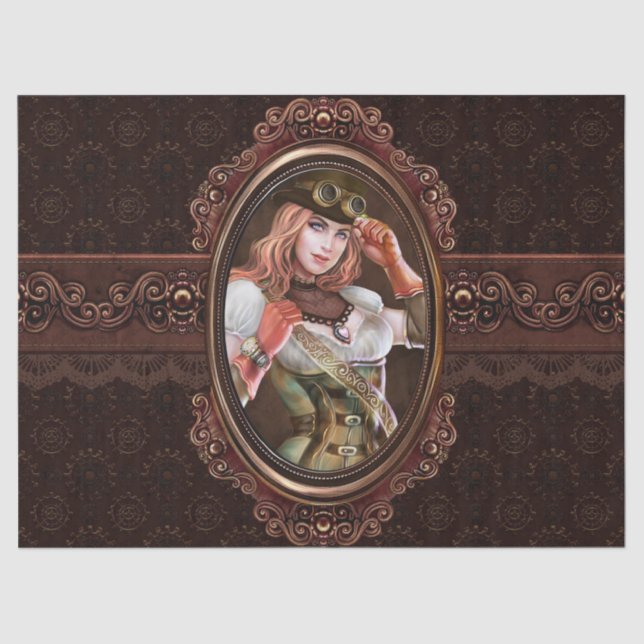 Papier Mousseline Motif abstrait moderne de vitesses punks de vapeur (Recto)